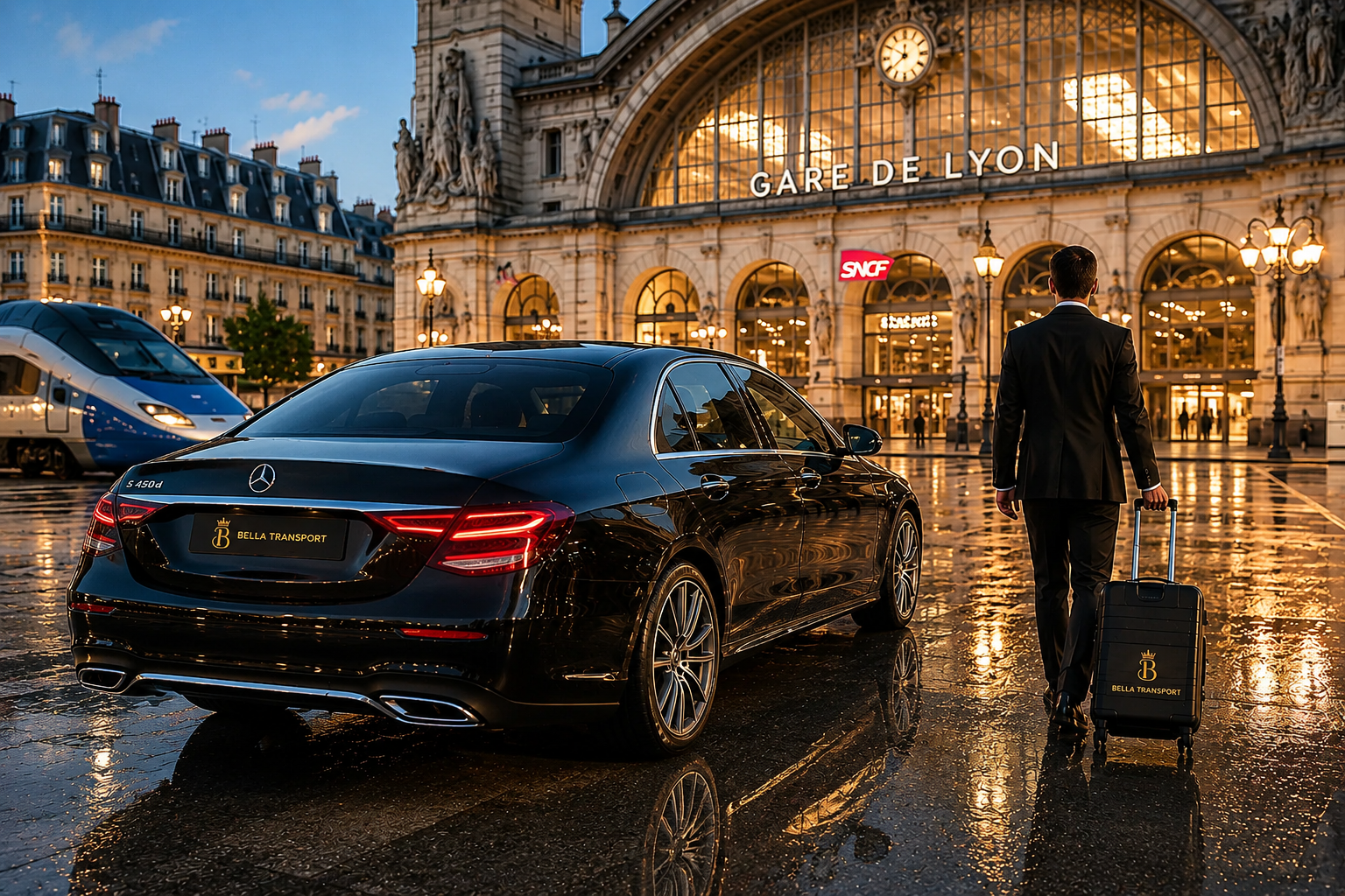 Transfert gare Paris avec chauffeur privé Chauffeur Service - Chauffeur privé à Paris et Île-de-France